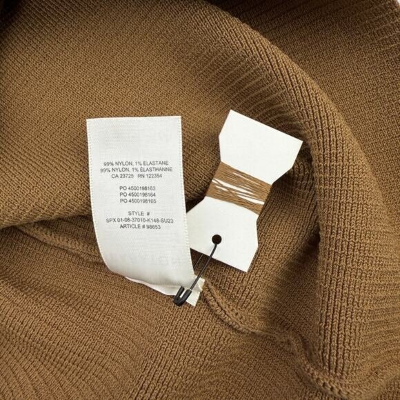 NWT BABATON Aritzia Sculpt Ribbed Knit One-Shoulder Mini Dress Sz Small Saville - Picture 6 of 8